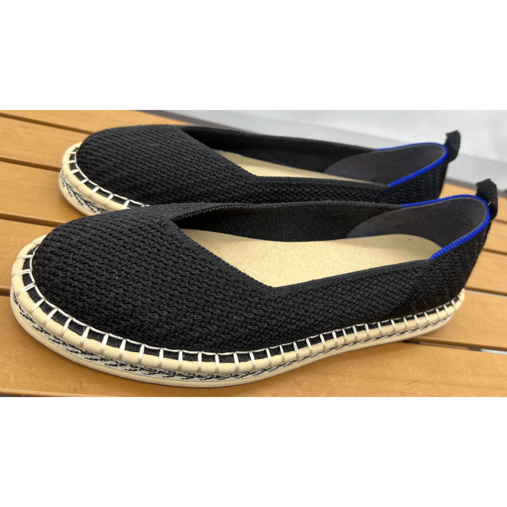 Rothy's The Espadrille Black Flats Size 8 - Picture 6 of 11